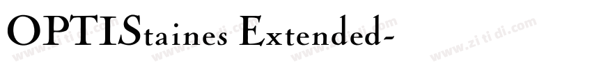OPTIStaines Extended字体转换